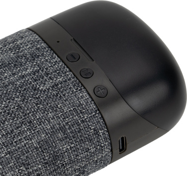 Logotrade werbemittel das Foto: Bluetooth-Lautsprecher HF01 mit integrierten Ohrhörern 2 in 1