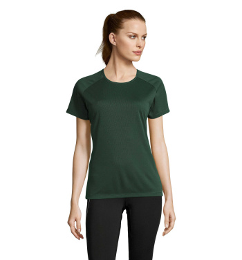 Logotrade Werbeartikel das Foto: SPORTY DAMENT-SHIRT  140g