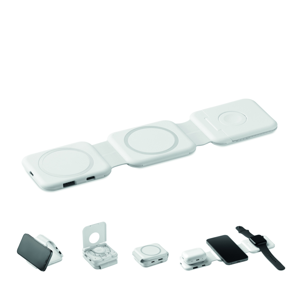 Logotrade Logogeschenke das Foto: 3fach Ladestation