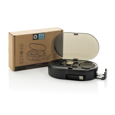 Logotrade Werbegeschenke das Foto: Chargevix Multifunktionales 60W-Lade-Set aus RCS rPlastic