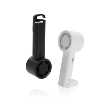 Logotrade Logogeschenke das Foto: Twist wiederaufladbarer tragbarer Ventilator aus RCS rABS