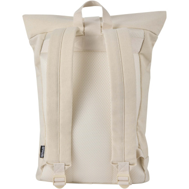 Logotrade Firmengeschenke das Foto: Recanvas 14” GRS recycelter Rolltop-Rucksack 16L