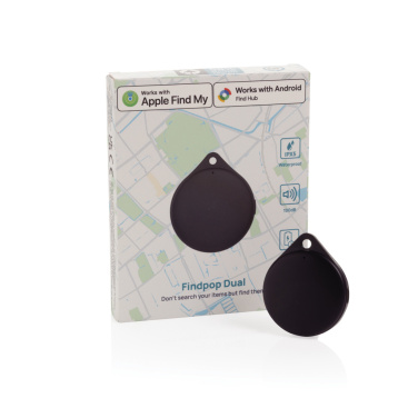 Logotrade Werbeartikel das Foto: Findpop Dual IPX5 Artikelfinder aus RCS recyceltem ABS