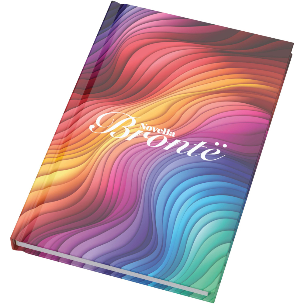 Logotrade Geschäftsgeschenke das Foto: Novella Brontë A5 Hardcover Notizbuch mit glänzendem Finish