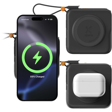 Logotrade Werbeartikel das Foto: Xtorm TravelPro 30 W, 10.000 mAh, 3 in 1 Reiseladegerät
