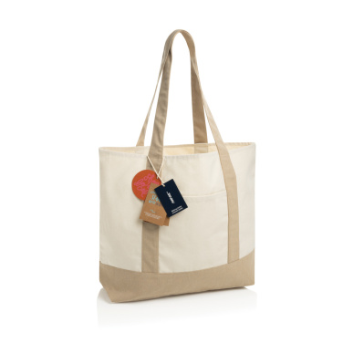 Logotrade Werbegeschenke das Foto: SHOP LOCAL AWARE™ Tasche aus recycelter Baumwolle, 350g/m²