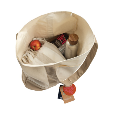 Logotrade Werbeartikel das Foto: SHOP LOCAL AWARE™ Tasche aus recycelter Baumwolle, 350g/m²