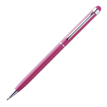 Logotrade advertising products photo of: Ball pen with touch pen 'New Orleans'  color pink