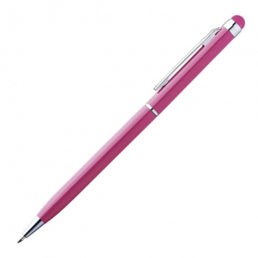 Logo trade advertising product photo of: Ball pen with touch pen 'New Orleans'  color pink