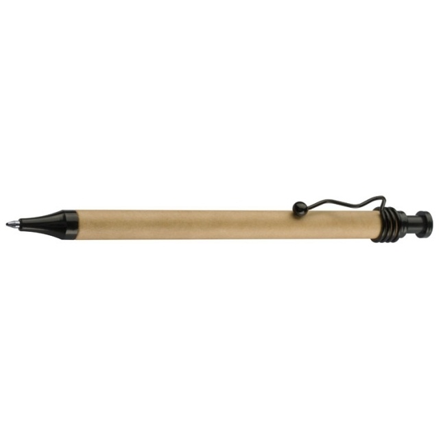 Logotrade corporate gift image of: Cardboard ball pen 'Cramlington', black