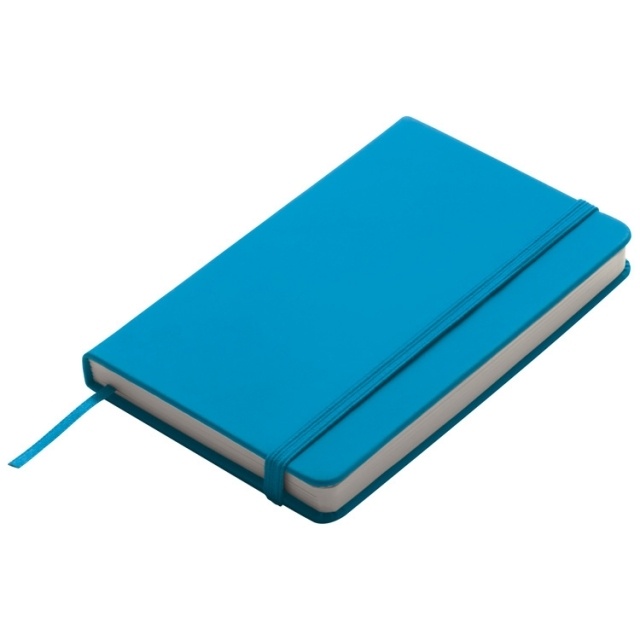 Logo trade promotional giveaway photo of: Notebook A6 Lübeck, teal