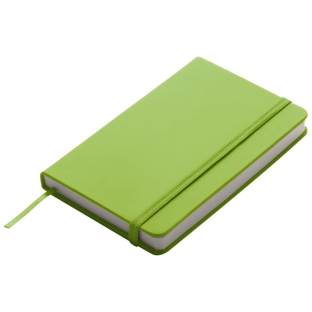 Logotrade corporate gift image of: Notebook A6 Lübeck, lightgreen