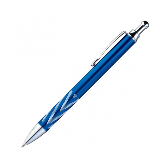 Logotrade advertising products photo of: Metal ball pen 'Kade', blue