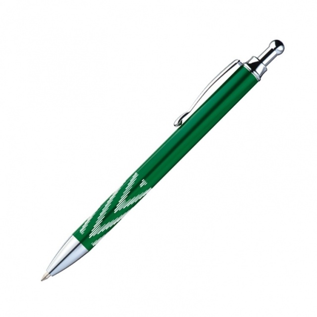 Logotrade promotional gift picture of: Metal ball pen 'Kade'  color green