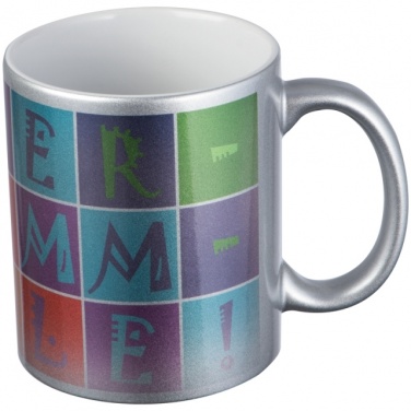 Logotrade business gifts photo of: Sublimation mug Alhambra, metallic silver