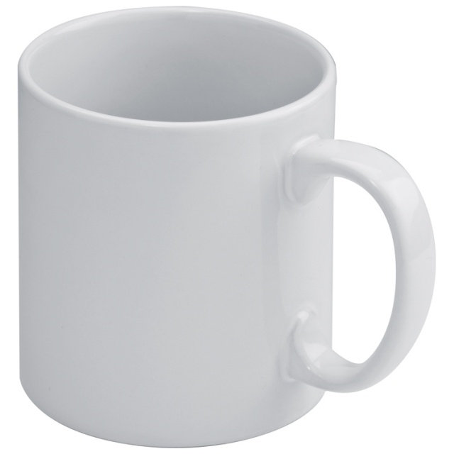 Logotrade promotional item image of: Ceramic mug Monza, white