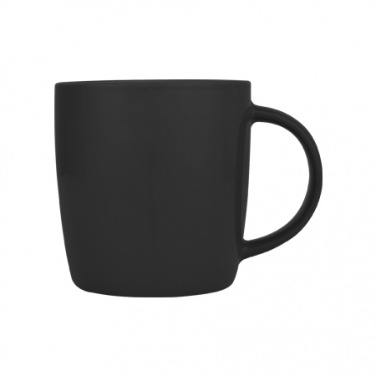 Logo trade promotional giveaways image of: Ceramic mug Martinez, black