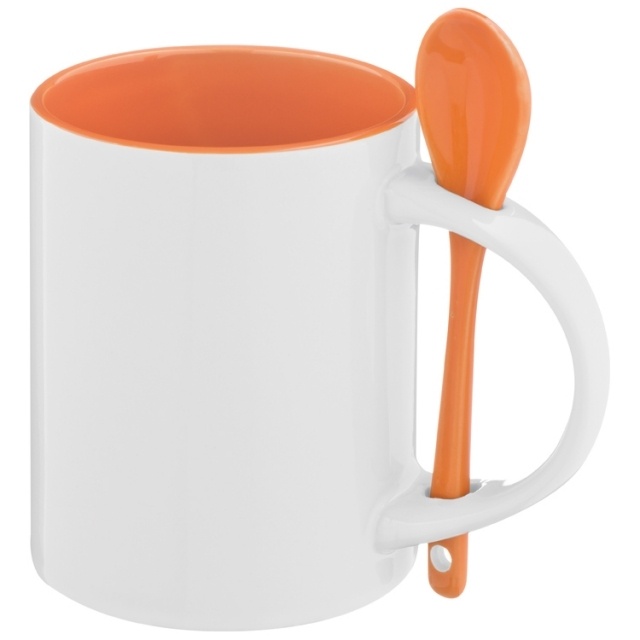 Logotrade business gift image of: Ceramic cup Savannah, orange