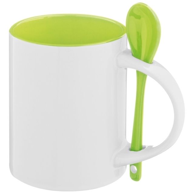 Logotrade corporate gift picture of: Ceramic cup Savannah, light green