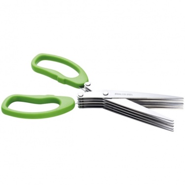 Logotrade promotional item image of: Chive scissors 'Bilbao'  color light green