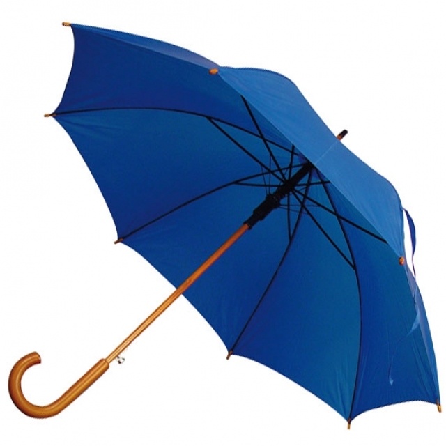 Logo trade corporate gift photo of: Automatic umbrella NANCY, blue