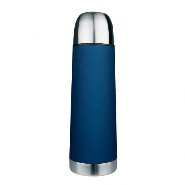 Logo trade promotional giveaways picture of: Isolating flask ALBUQUERQUE  color blue