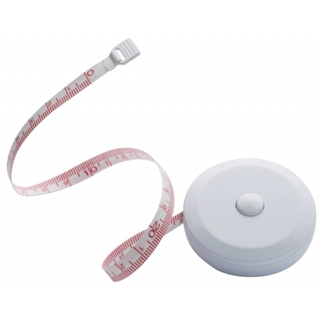 Logotrade promotional merchandise picture of: Measuring tape 'Buenos Aires' , white