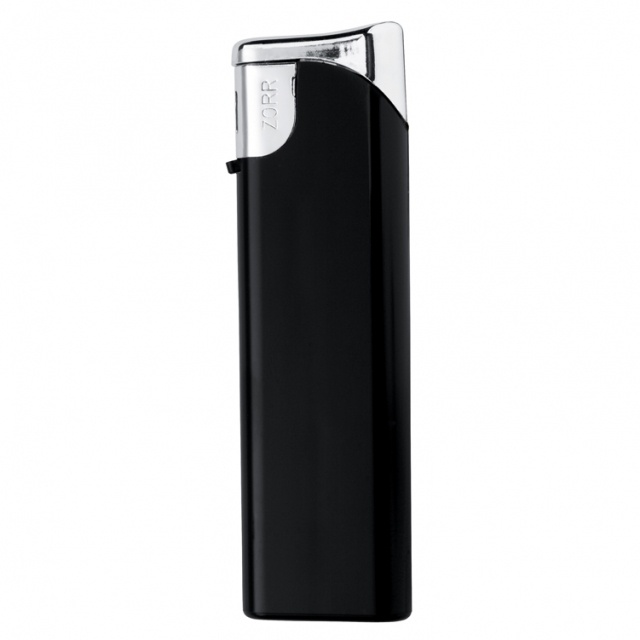 Logo trade corporate gifts image of: Electronic lighter 'Knoxville'  color black