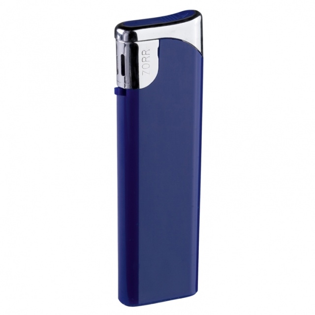 Logo trade promotional merchandise image of: Electronic lighter 'Knoxville'  color blue