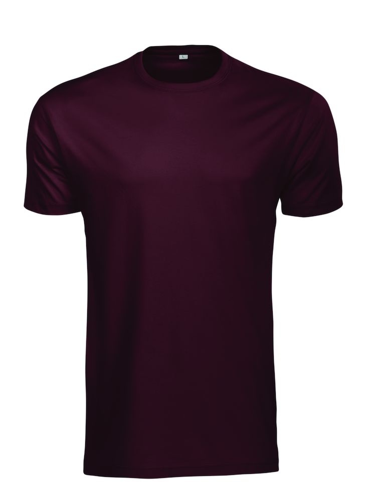 Logo trade corporate gifts image of: #4 T-shirt Rock T, burgundy