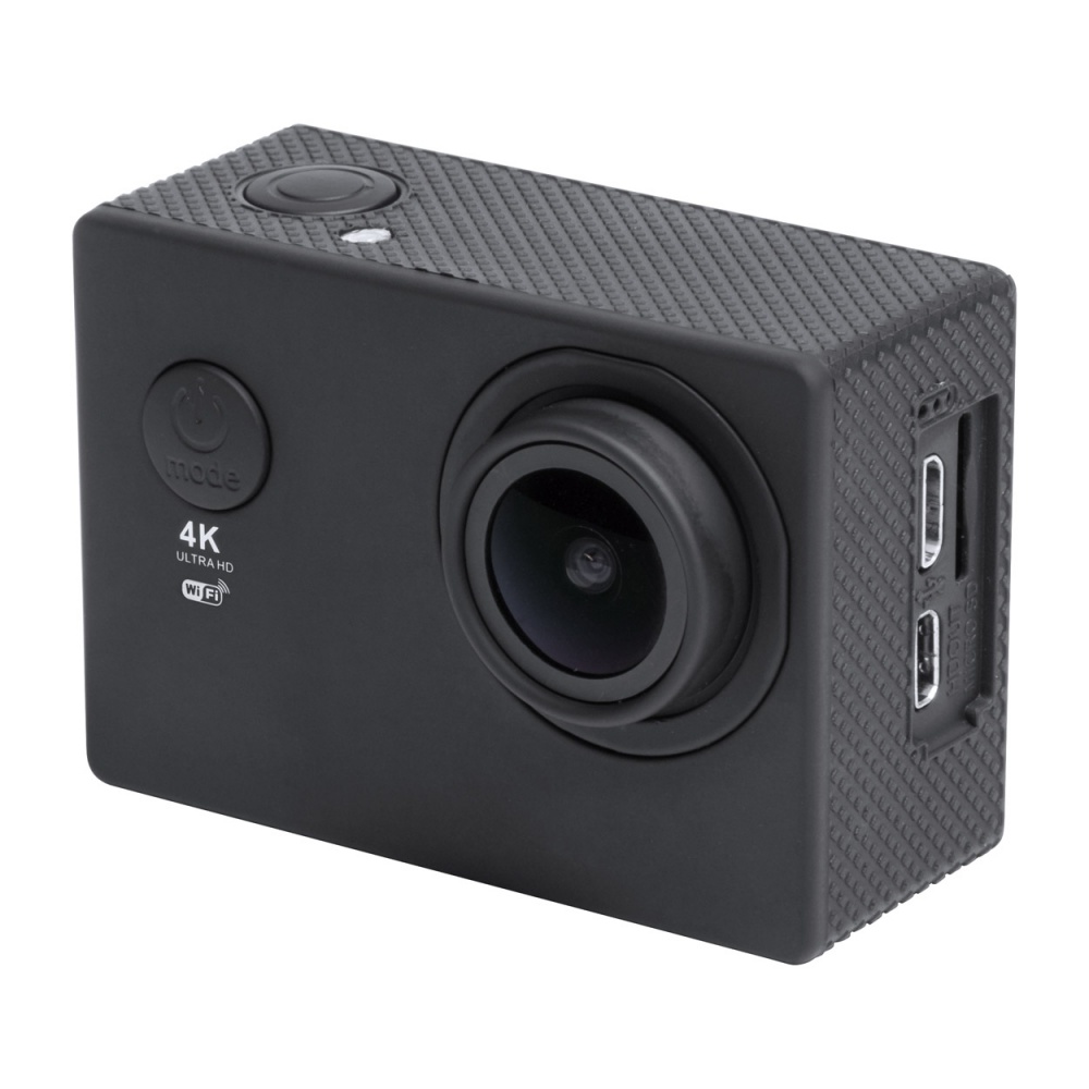 Logotrade business gift image of: Action camera 4K plastic black