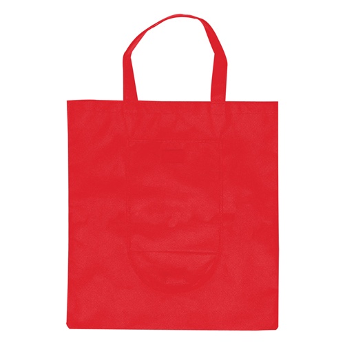 Logo trade corporate gifts picture of: Foldable shopping bag, red