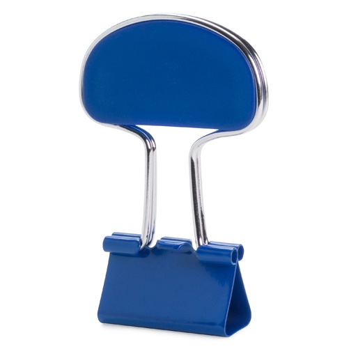 Logo trade promotional merchandise photo of: Note clip, blue