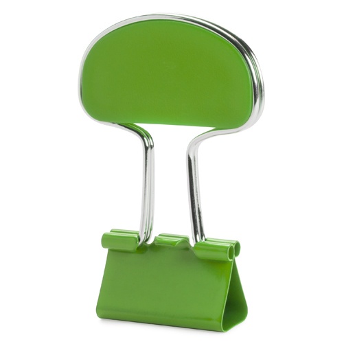 Logo trade advertising product photo of: Note clip, green