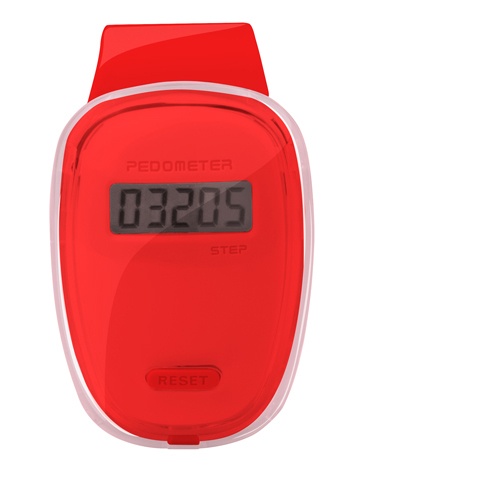 Logo trade promotional merchandise picture of: pedometer AP741989-05 red