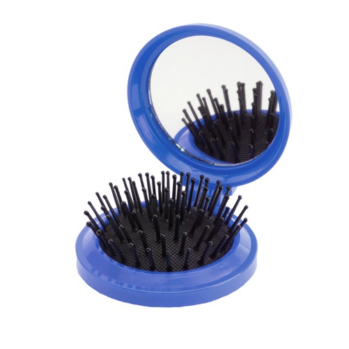 Logotrade corporate gift image of: mirror with hairbrush AP731367-06 blue