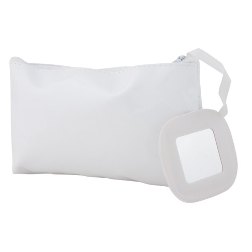 Logo trade corporate gifts image of: cosmetic bag AP791100-06 white