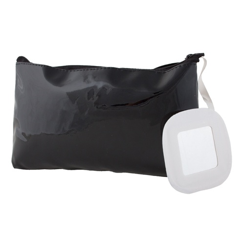 Logo trade promotional merchandise picture of: cosmetic bag AP791458-10 black