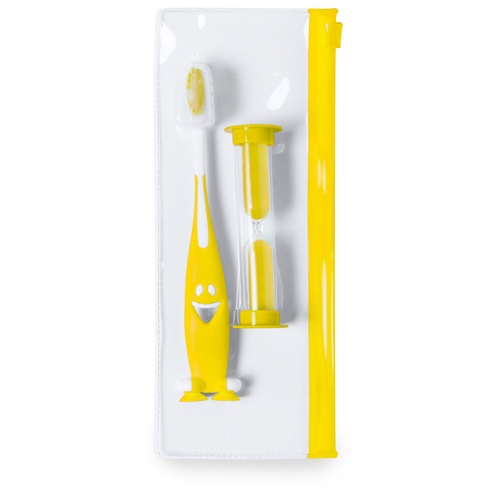 Logo trade promotional product photo of: toothbrush set AP741956-02 yellow