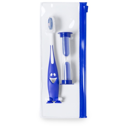 Logotrade promotional gift picture of: toothbrush set AP741956-06 blue