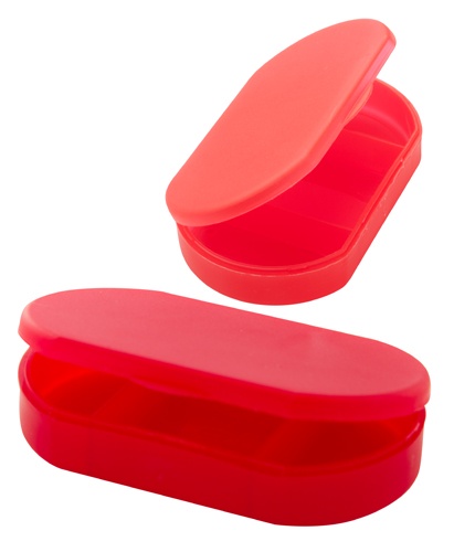 Logo trade promotional items image of: pillbox AP731911-05 red