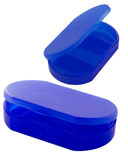 Logo trade promotional merchandise photo of: pillbox AP731911-06 dark blue