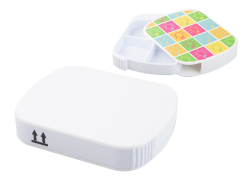 Logotrade promotional gift image of: pillbox AP741187-01 white