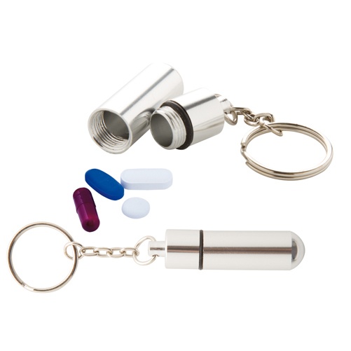 Logo trade promotional products picture of: keyring pillbox AP731723