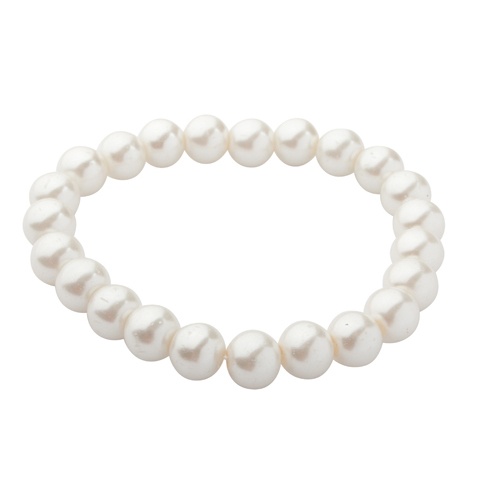 Logo trade promotional items picture of: Bracelet with pearls AP791467-01, valge