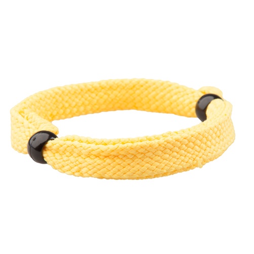 Logo trade business gift photo of: Textile bracelet, yellow