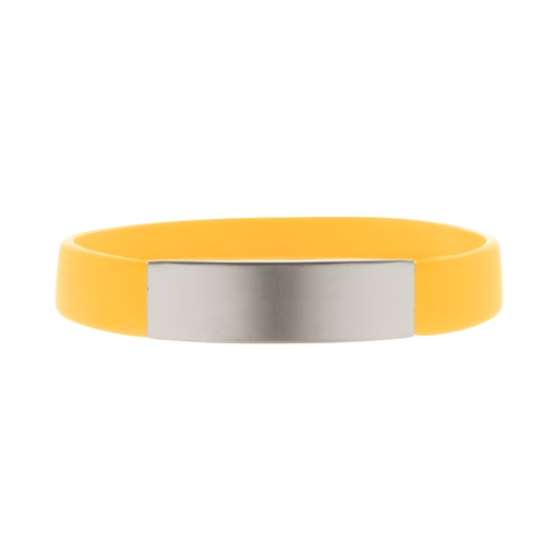 Logo trade promotional merchandise photo of: Wristband AP809399-02, yellow