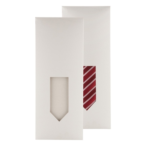 Logo trade promotional giveaway photo of: Paper-bag for tie, white