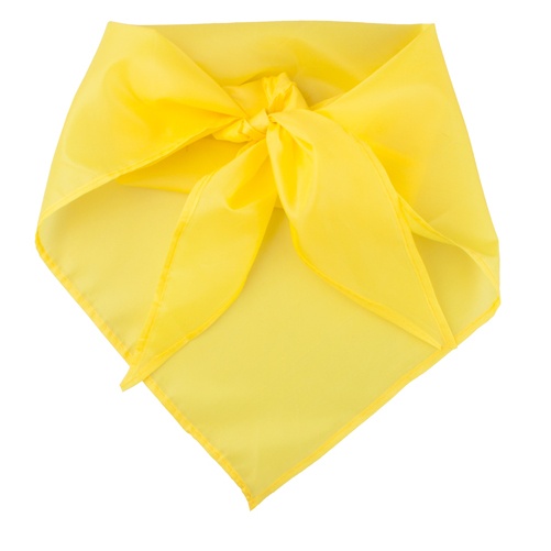 Logo trade promotional gifts picture of: Triangle polyester scarf, yellow