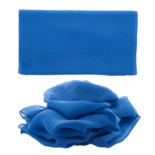 Logo trade promotional merchandise photo of: Scarf for ladies mix material, blue